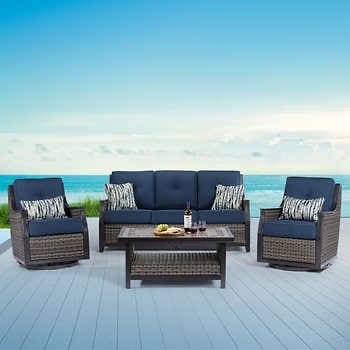 COSTCO: Agio Bridgeport 4-piece Outdoor Patio Seating Set - $2000