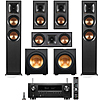 Klipsch: 2x R-625FA + 2x R-41M + R-52C + 2x R-12SW Subs + Denon AVR-S970H Receiver $1349 + Free Shipping