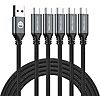 5-Pk 6ft SmallElectric UBS-C to USB-A Nylon Braided Fast Charging Cables $7 @ Amazon