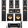 Klipsch: 2x R-625FA + 2x R-41M + R-52C + 2x R-12SW Subs + Denon AVR-S970H Receiver $1199 + Free Shipping