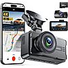 JOMISE Dual 4K/1080p Dash Cam w/ 3&amp;quot; Screen, 5GHz WiFi &amp;amp; More $44 + Free S/H