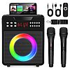 MAVOKIS Karaoke Machine w/ 2 Wireless Microphones &amp;amp; More $30 + Free S/H