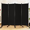 (prime) SUNALLY 6ft Freestanding Folding Room Divider w/ Wheels $30 + Free S/H