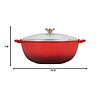7.5Qt Le Creuset Enameled Cast Iron Chef's Oven with Glass Lid $200 + Free S/H