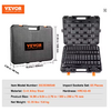 Vevor / SucceBuy 65-Piece 1/2" Impact Socket Set (SAE & Metric)