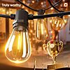 addlon 50ft led outdoor string lights with edison shatterproof bulbs $13 @ amazon