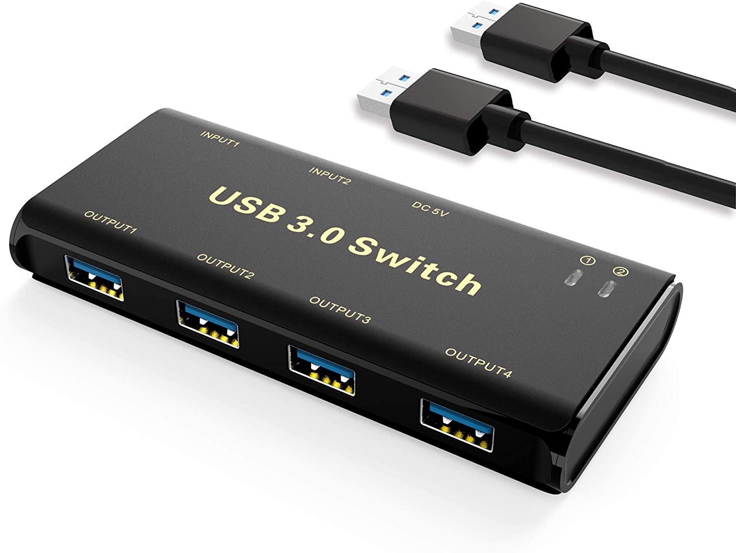 ABLEWE 4-Port USB 3.0 Peripheral Switch Selector $6.60 at Amazon