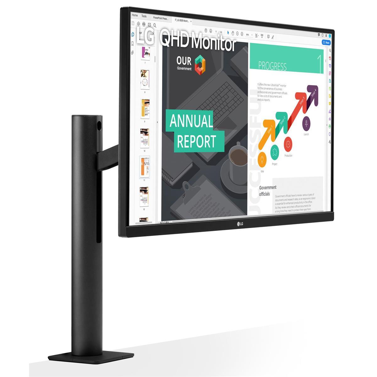 27" LG 27QN880-B 2560x1440 IPS Monitor w/ USB Type-C and Ergo Stand $320 + free s/h at Adorama