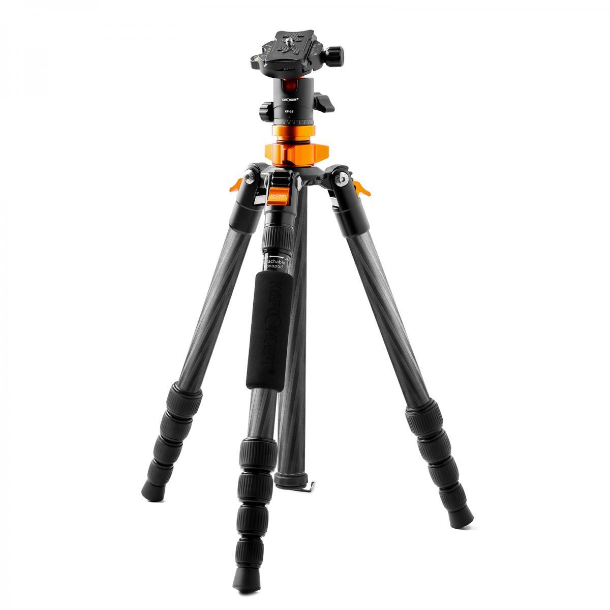 K&F Concept Orange Carbon Fiber Camera Tripod with Ball Head $100 + free s/h at Adorama