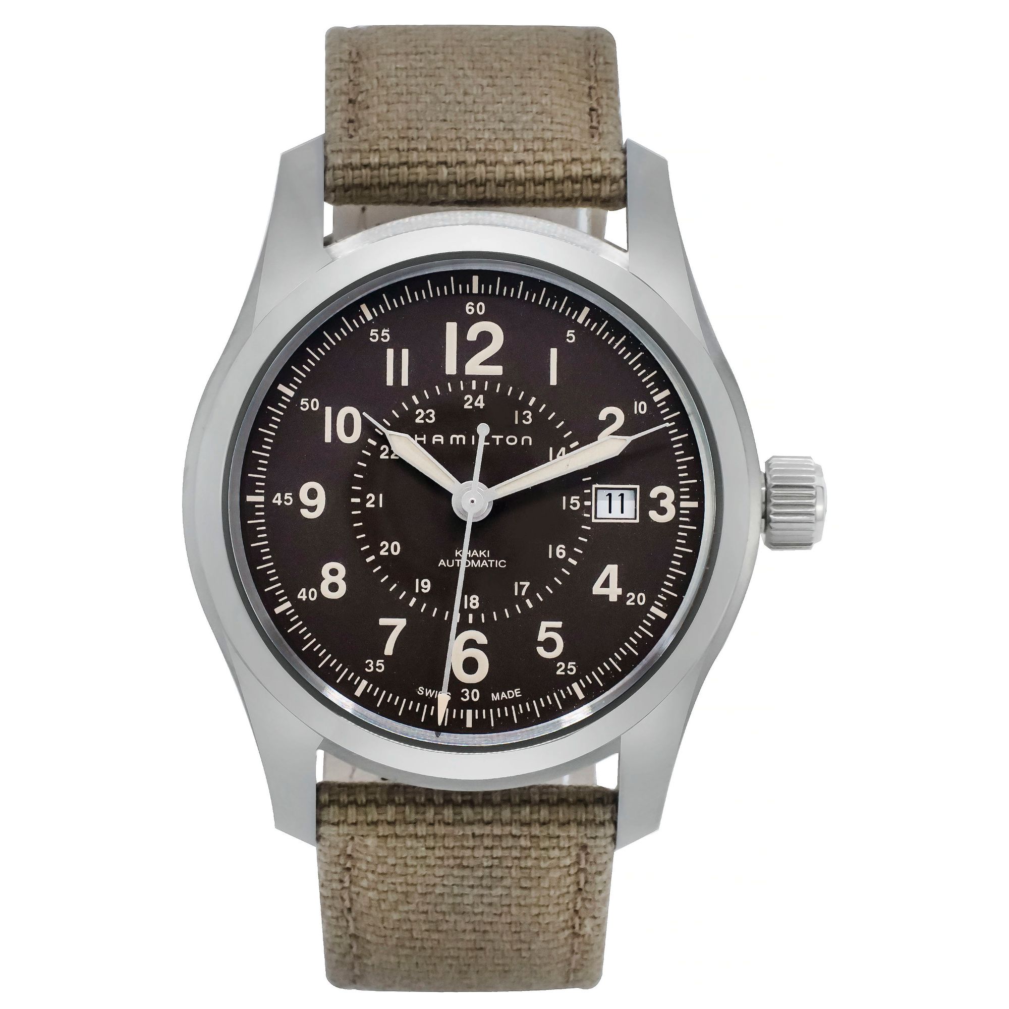 Hamilton Khaki Field Automatic Watch w/ Canvas Strap $299 + free s/h at ShopWorn