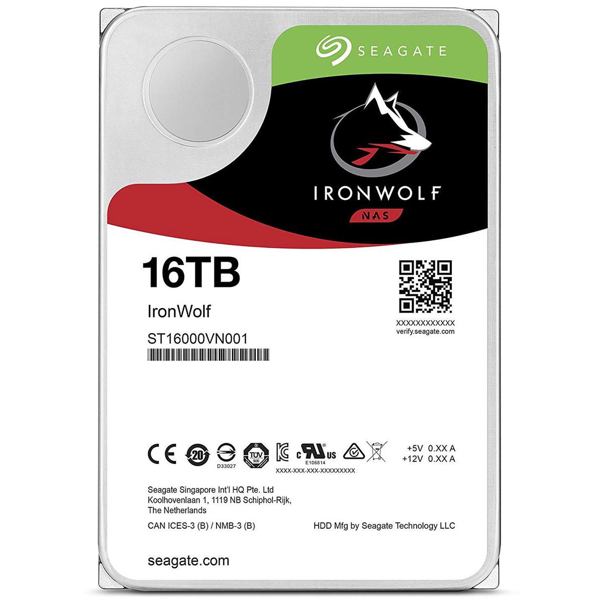 16TB Seagate IronWolf Pro 7200RPM Internal NAS HDD (CMR) $380 + free s/h at Adorama