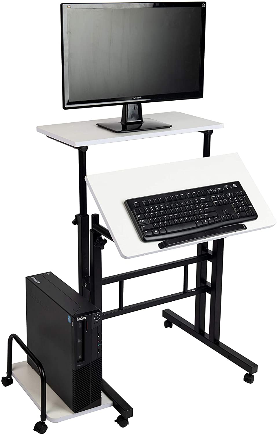 Mind Reader Mobile Sitting / Standing Desk $30 + free s/h at Amazon