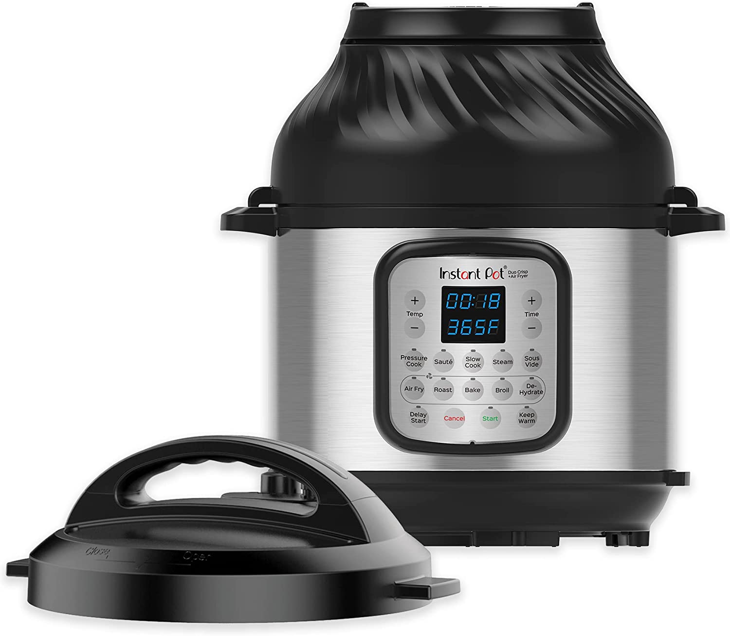 8-Qt Instant Pot Duo Crisp 11-in-1 Electric Pressure Cooker with Air Fryer Lid $108 + free s/h at Amazon