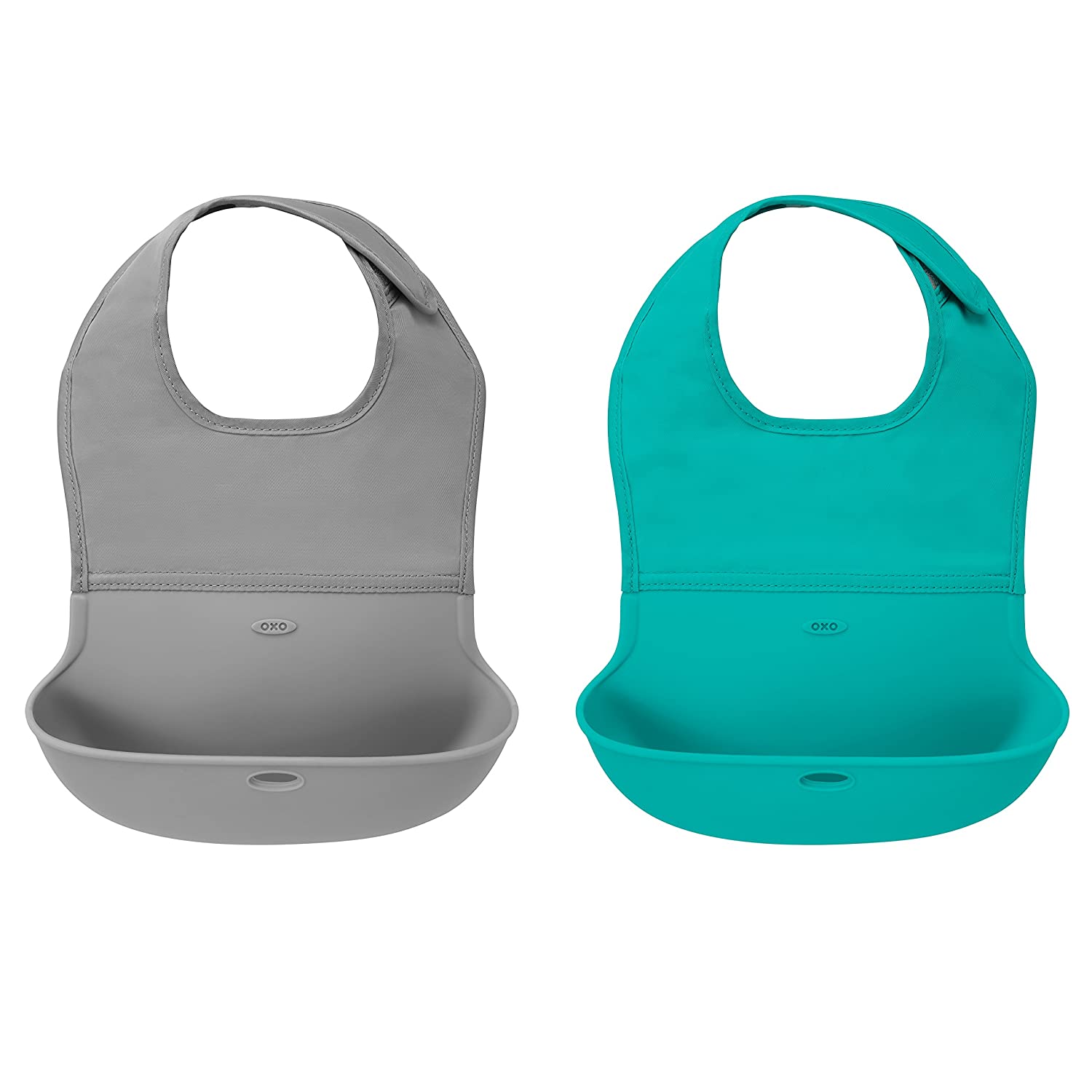 2-Pack OXO Tot Roll- Up Bib (Gray/Teal) $6.29 at Amazon