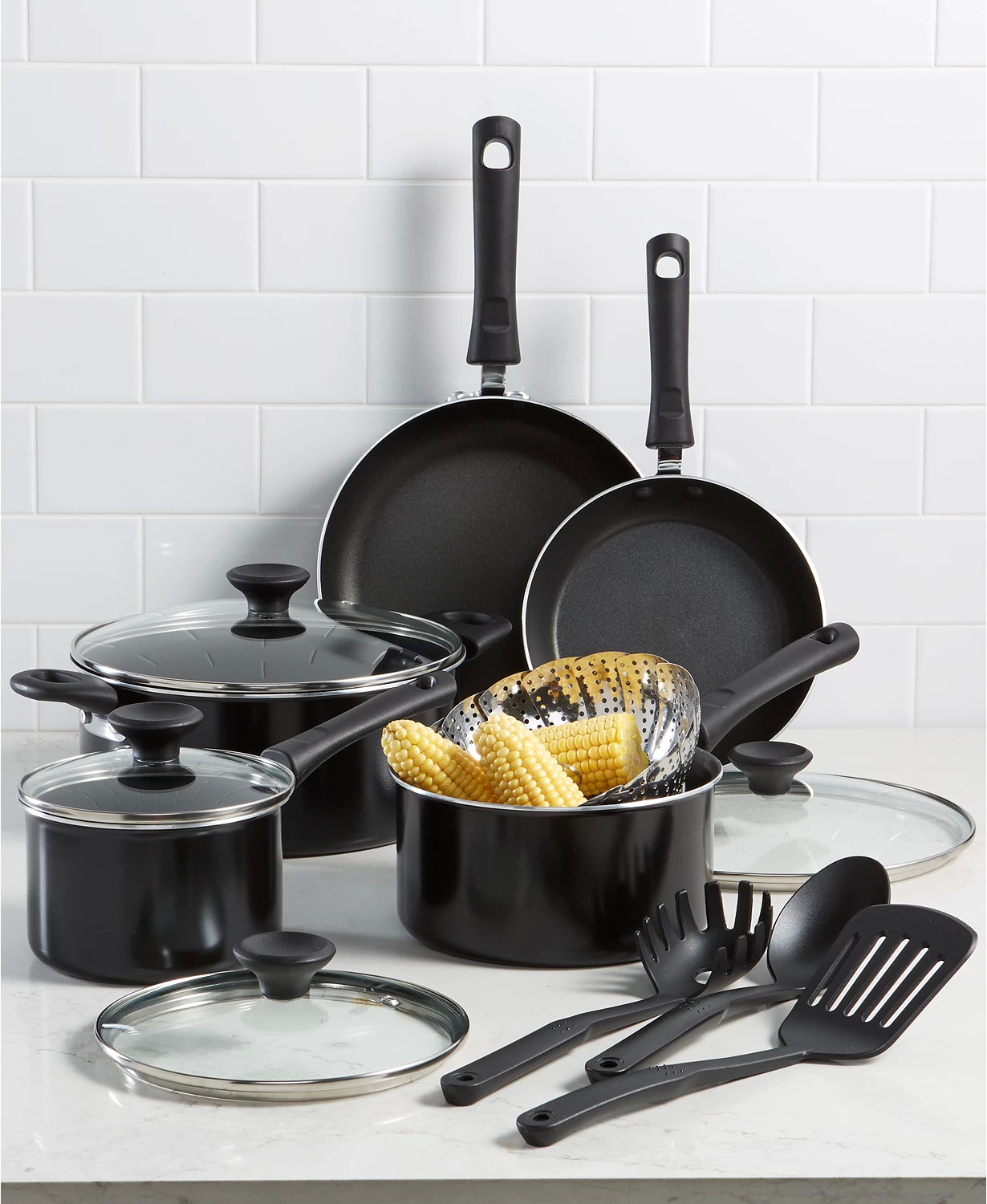 13-Pc. Tools of the Trade Nonstick Cookware Set $35 + free s/h at Macy's (less w/ SD Cashback)