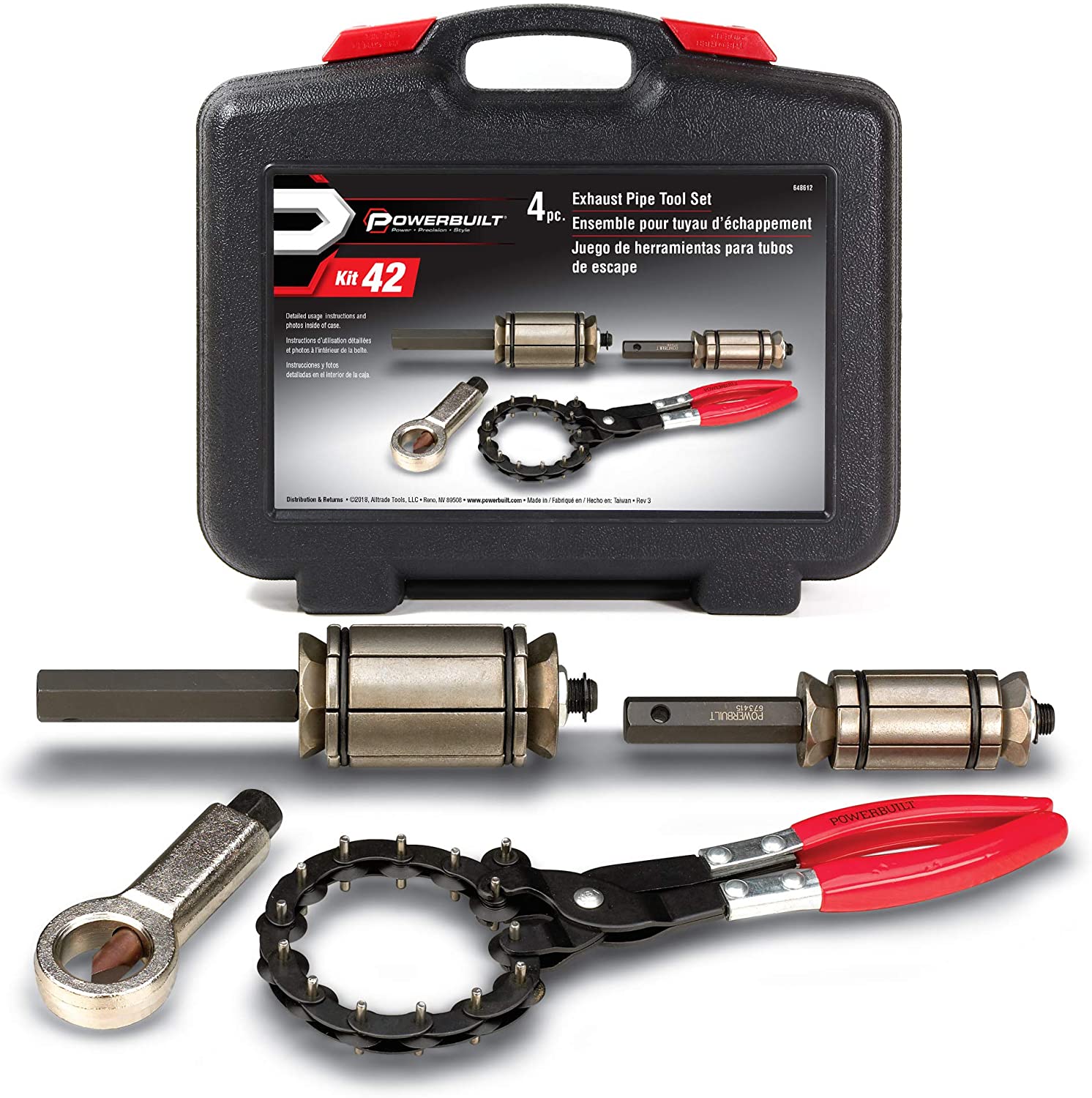 Powerbuilt 648612 Kit 42 4pc. Exhaust Tool Set $44 + free s/h at Amazon