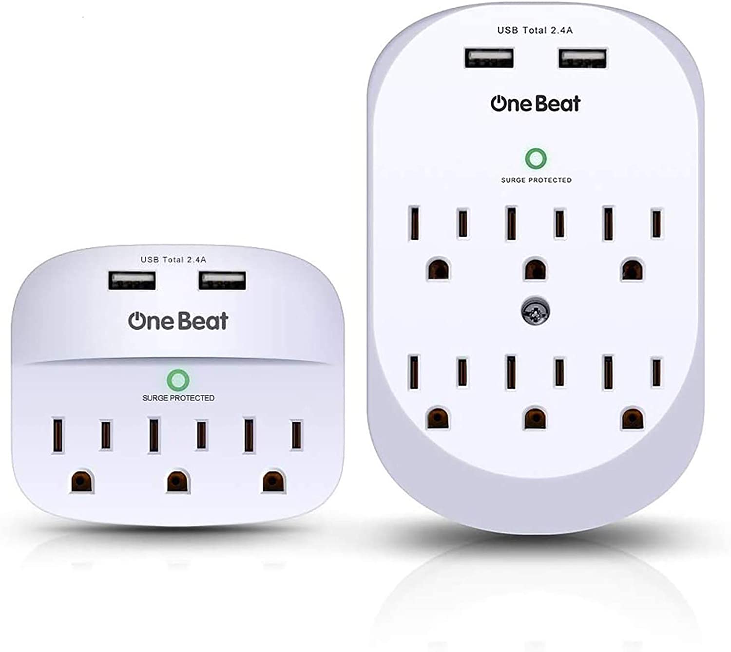 2-Pack One Beat Wall Outlet Extenders w/ USB Ports $13.75 at Amazon