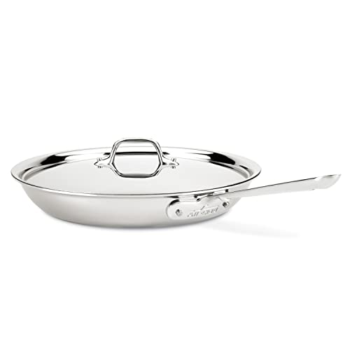 12" All-Clad D3 Stainless Fry Pan with Lid $110 + free s/h