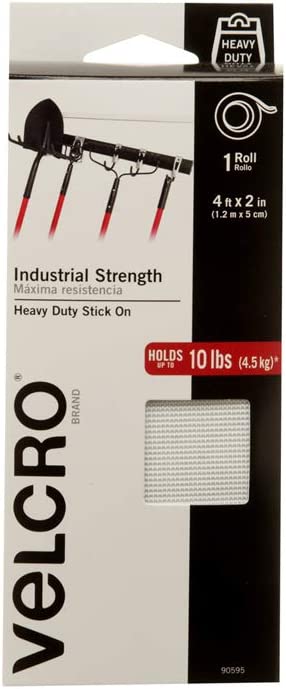 4ft x 2in VELCRO Industrial Strength Indoor & Outdoor Tape (White) $3.19 at Amazon