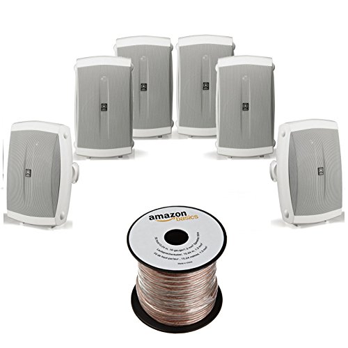 6-Count Yamaha NS-AW150WH 2-Way Outdoor Speakers + Speaker Wire $164 + free s/h