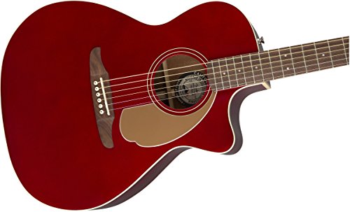 Fender Newporter Player Acoustic Guitar (Candy Apple Red) $225 +free s/h at Amazon