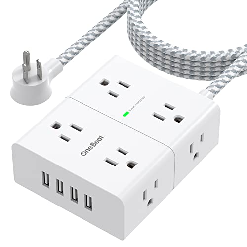 One Beat 8 Outlet + 4 USB (type A) + 10ft Ext Cord Surge Protector / Power Strip $14.93 at Amazon