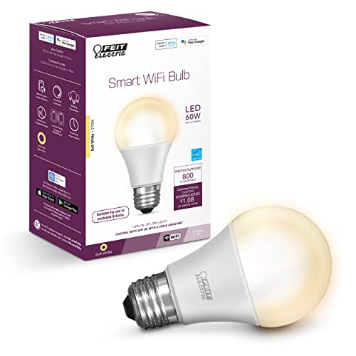 9w Feit Electric OM60/927CA/AG 60W Equivalent WiFi Dimmable 2700k Led Bulb $3 at Amazon