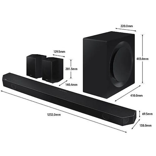 Samsung HW-Q990B 11.1.4ch Dolby Atmos  Soundbar w/ Wireless Rear Speakers $1099 + free s/h
