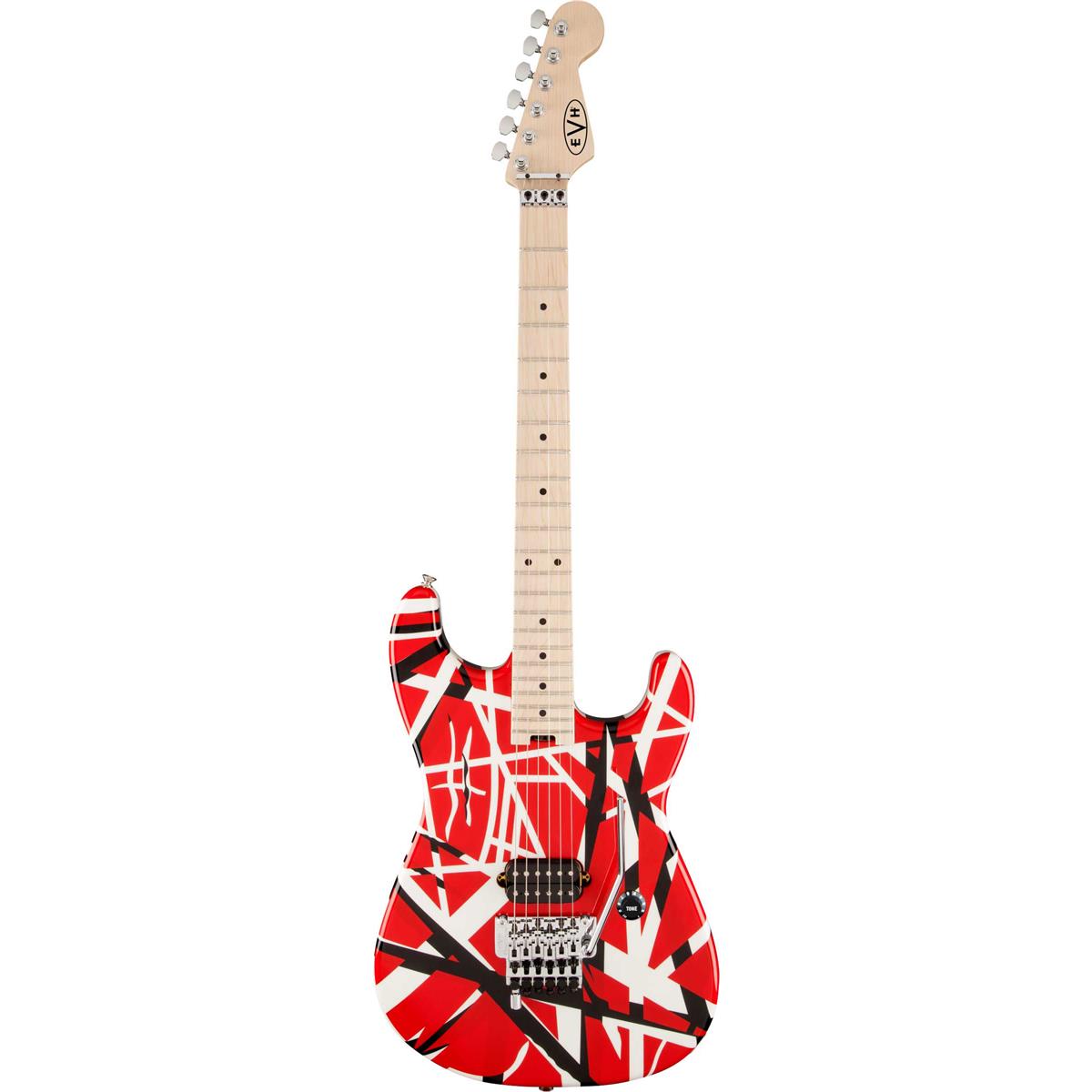EVH Striped Series Stratocaster Electric Guitar (Red with Black Stripes) $849 + free s/h