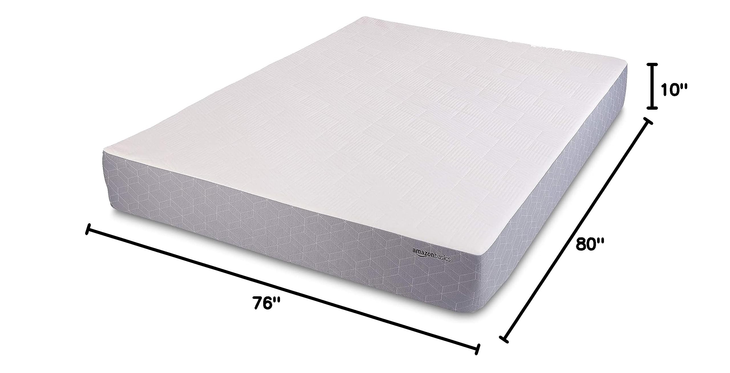 (prime) 10" Amazon Basics Cooling Infused Gel Memory Foam Mattress