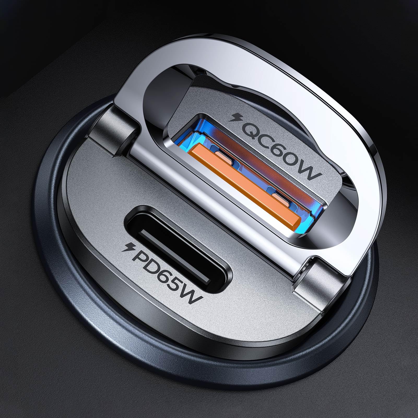 MRGLAS 125w All Metal Car Charger, (PD65W & QC60W) $12.65 at Amazon