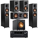 Klipsch: 2x R-625FA Atmos + 2x R-41M + R-52C + R-12SW + Onkyo TX-NR6100 7.2-Ch $1499 + Free Shipping