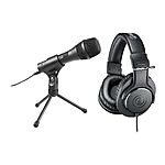Audio-Technica Bundles: AT2005USB Microphone + ATH-M20X Headphones $30 &amp; More + Free Shipping