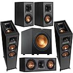 Klipsch Speakers: R-625FA (Atmos, Pair) + R-41M (Pair) + R-52C + 12" R-12SW Sub $899 + Free Shipping