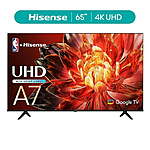 65" Hisense A7 4K UHD WCG Smart Google TV (2024) $298 + Free Shipping