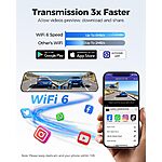 AZDOME PG17 12&quot;  WiFi Mirror Dash Cam (Front 4K &amp; Rear 1080p) $55 + Free S/H