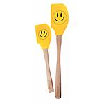 2-Pack Tovolo Spatulart Smiley Face Heat Resistant Spatulas $3