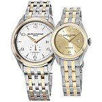 Baume &amp; Mercier  His or Hers Clifton Rose Gold &amp; Stainless Steel Automatic Watch $995 each + free s/h