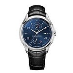 Baume &amp; Mercier Clifton Automatic Dual Time Blue Dial Automatic Watch $1520 + free s/h