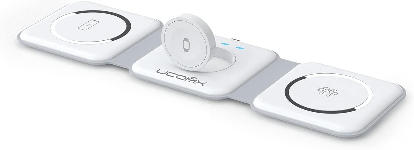 UCOMX Magnetic & Foldable Nano 3 in 1 Wireless Charger for Apple Devices $16 + free s/h