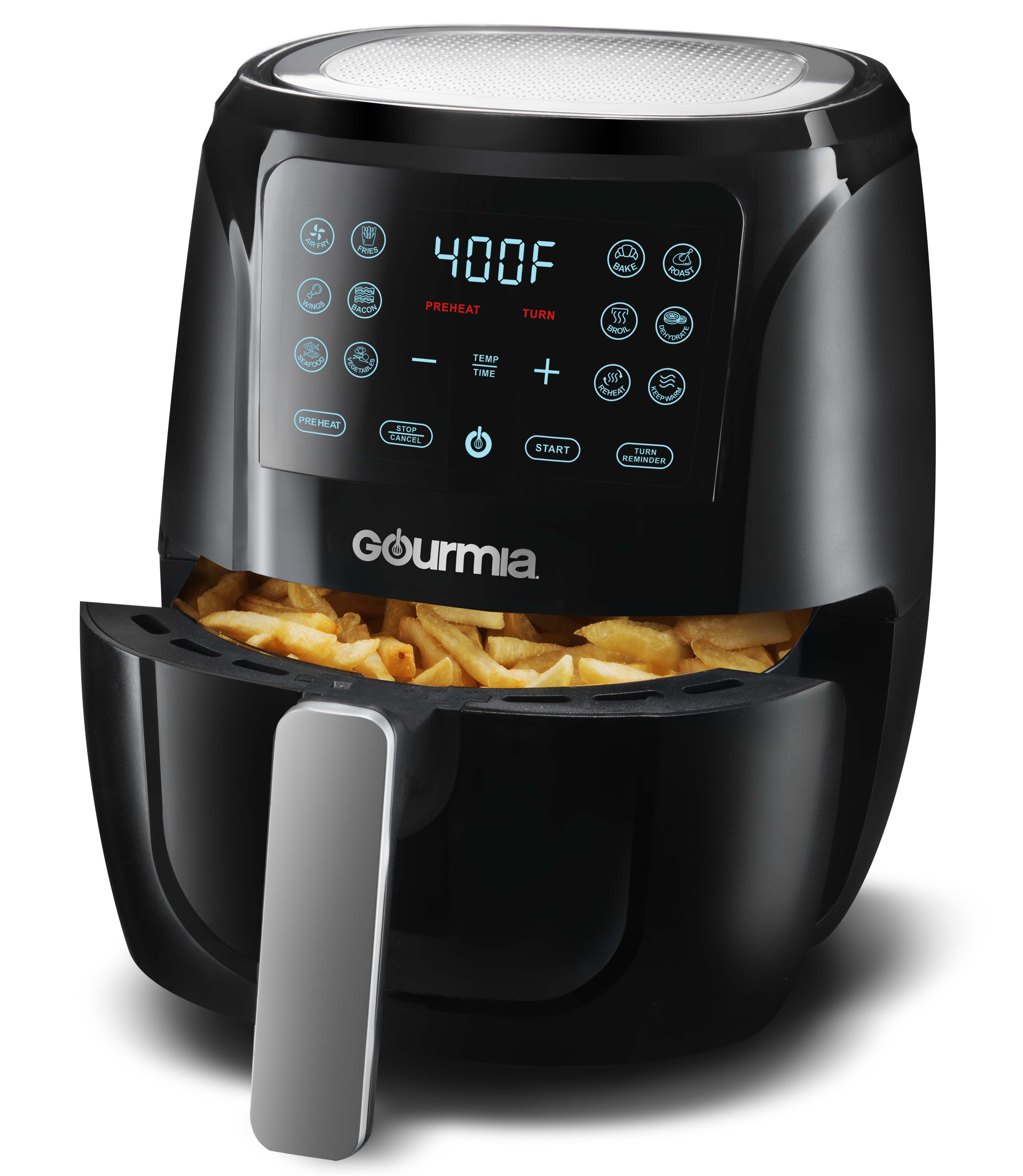 (walmart+) 4-Quart Gourmia Digital Air Fryer (GAF486) $29.55 + free s/h