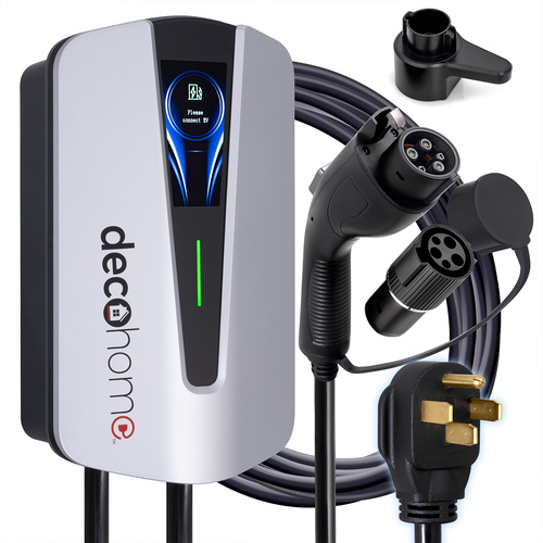 Deco Home Level 1-2 240V 32A EV Charger, NEMA 14-50 and 5-15 Plugs w/ Tesla Adapter $109, Level 2 40A $209 + free s/h