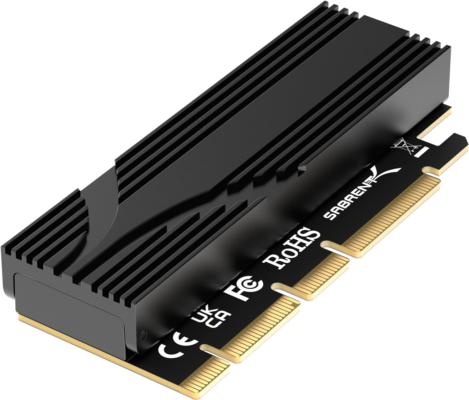 Sabrent NVMe M.2 SSD to PCIe X16/X8/X4 Adapter Card w/ Aluminum Heat Sink $13.90 & More $13.91
