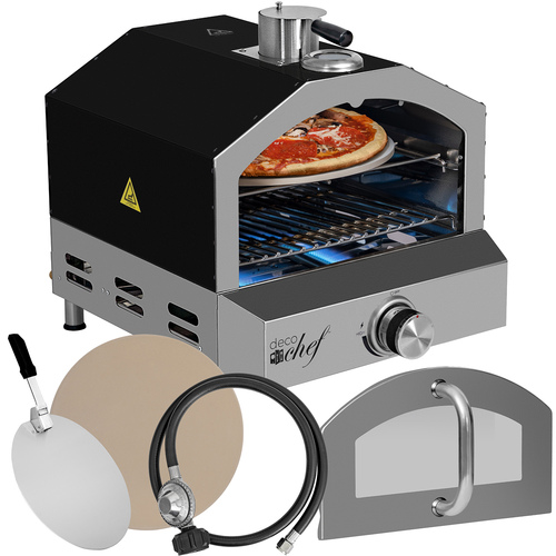 Deco Chef 2-in-1 Portable Outdoor Pizza Oven & Grill: Propane Gas $150, Pellet $130 + free s/h