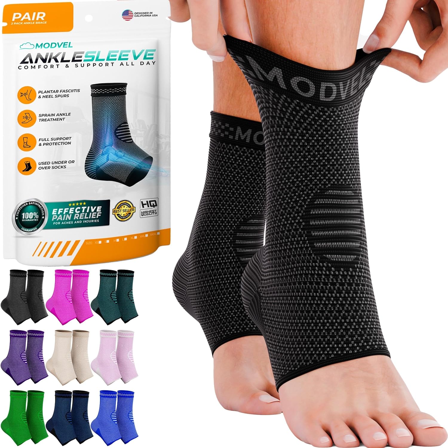 2-Pack Modvel Ankle Brace for Women & Men: From $10 @ Amazon