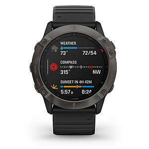 Garmin fenix 6 Pro Solar Multisport GPS 379 6X Sapphire