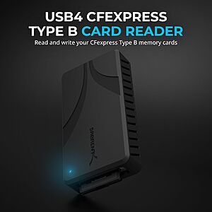 SABRENT USB 4 (40Gbps) CFexpress Type B Card Reader $  47.50 + Free S/H $  47.6