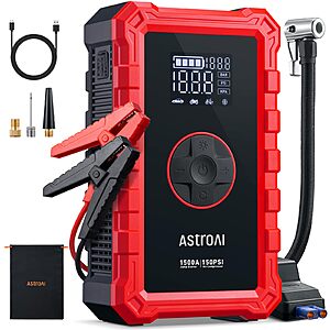 AstroAI S8 Air 1500A Jump Starter w/ Air Compressor $35 + Free Shipping