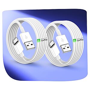 2-Pack of 3ft Ailawuu USB C Charge Cables $3.88 @ Amazon