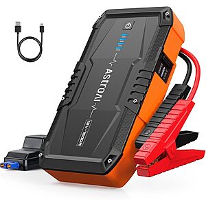 Prime Members: AstroAI S8 10,000mAH 1500A Car Battery Jump Starter .90 + Free Shipping